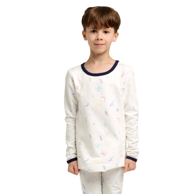 

VIV & LUL children's underwear boys underwear sets baby autumn clothes pajamas pajamas sets DV418319 this white full print 170cm