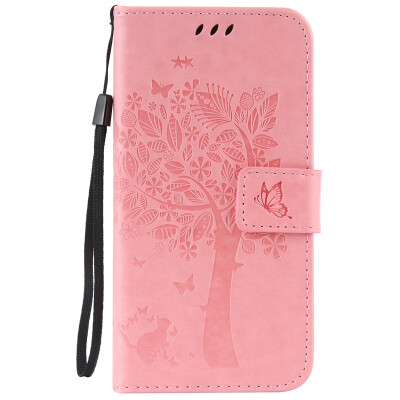 

Pink Tree Design PU кожа флип крышку кошелек карты держатель чехол для LENOVO ZUK Z2