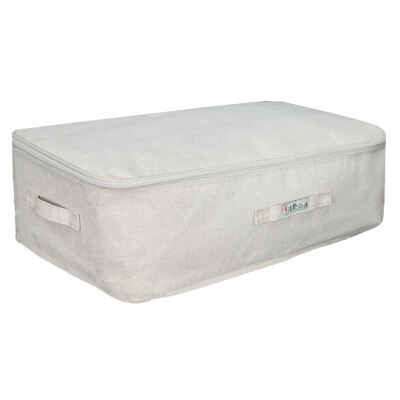 

[Jingdong supermarket] wild wild kapok linen storage box large cover 42L