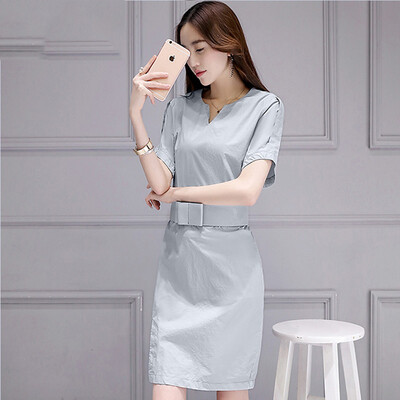 

Yutang morning 2017 summer temperament short skirt fashion wild sexy sexy dress suit suit S62A0671A262XL bean green
