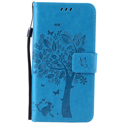 

Blue Tree Design PU Leather Flip Cover Wallet Card Holder Case for SONY M4