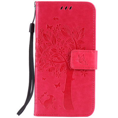 

Rose Tree Design Кожа PU откидной крышки Кошелек Карты Держатель чехол для HUAWEI Y6