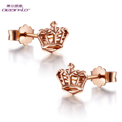 

Tier Case Dearkiss 18K Rose Gold Stud Earrings - Crown