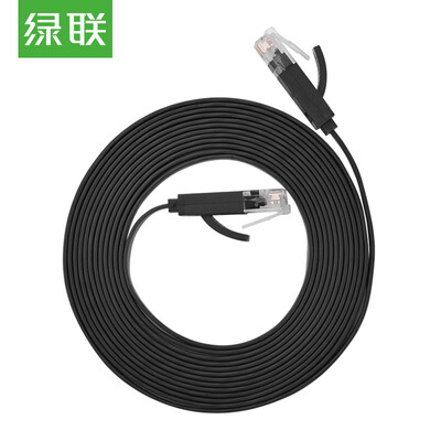 

Green Alliance UGREEN six types of Gigabit cable flat Cat6 computer broadband network jumper copper core 8 core twisted pair 6 home connection finished cable 8 meters 11239
