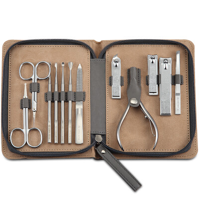 

Jingdong supermarket] 777 nail knives set nail clippers repair capacity of the United States and care package 12 sets of NTS-6012 Korea gray (import