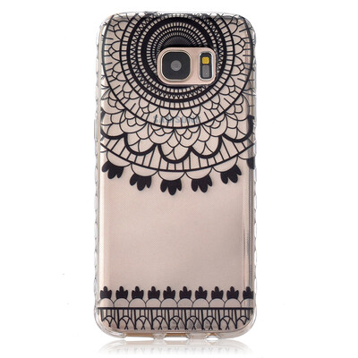 

Black wind chimes Pattern Soft Thin TPU Rubber Silicone Gel Case Cover for SAMSUNG GALAXY S7 Edge