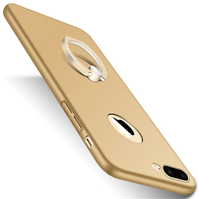 

GANGXUN Luxury Phone Case For iPhone 7 Ultra Thin Slim Cover Simple PC Back Ring Holder 360°Rotation Protection For iPhone 7