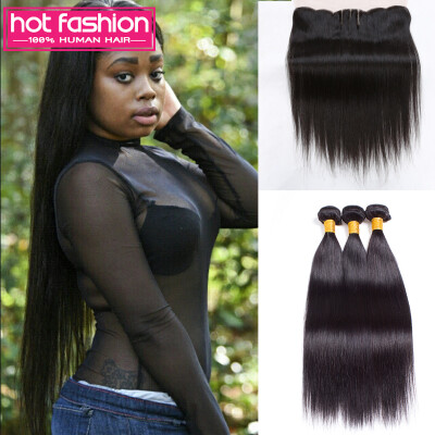 

Best Selling 8A Peruvian Virgin Hair Straight With Frontal 3 Bundles Peruvian Straight Weave With Frontal Hair Bundles On Sale