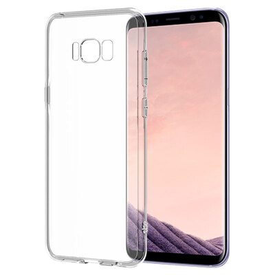 

BIAZE Samsung S8 phone case / protective cover all-inclusive anti-drop transparent soft shell fresh series JK12-transparent white