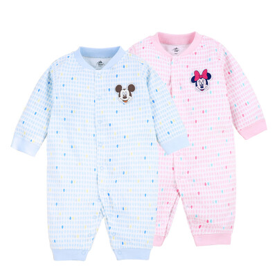 

Disney baby one-piece clothing baby jeans climbing long sleeves before and after opening the crotch underwear DA712GE22N0173 light blue point 73