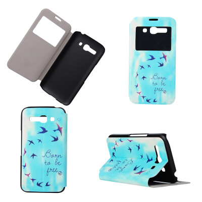 

Flying Birds Sky Design PU Leather Flip Cover Wallet Card Holder Case for Alcatel One Touch Pop C9