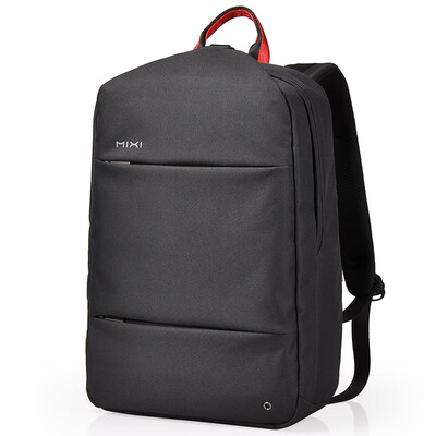 

Mi Xi mixi anti-theft backpack shoulder bag male business notebook computer bag travel trip college student bag black 18 inch M5398