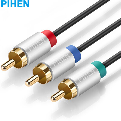 

品恒（PIHEN）PH-SPX031 色差线 分量视频线 三对三莲花头线 红绿蓝3RCA公对公连接线 电视机顶盒转换线 3米