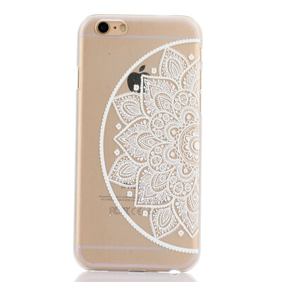 

Flower of semicircle Pattern Soft Thin TPU Rubber Silicone Gel Case Cover for IPHONE 66S