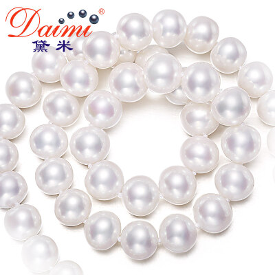 

Demi jewelry heart dream near the round light freshwater pearl necklace female send mother 9-10mm47cm