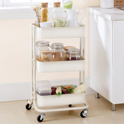 

YICAINIANHUA 3 tiers metal kitchen storage rack cart