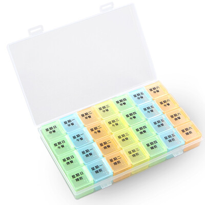 

Chidong Pill Medicine Box Holder Storage Organizer Container Case Cut pills