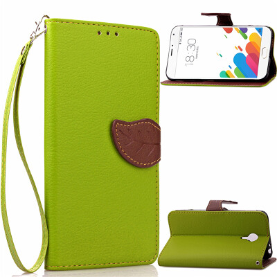 

Green Design PU Leather Flip Cover Wallet Card Holder Case for MEIZU Metal