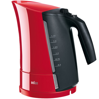

Германия Braun (BRAUN) WK300 чайник Питт Zander выборочная (красный) 1,7 л кипящей чайник для кипячения воды чайник анти-ошпарить