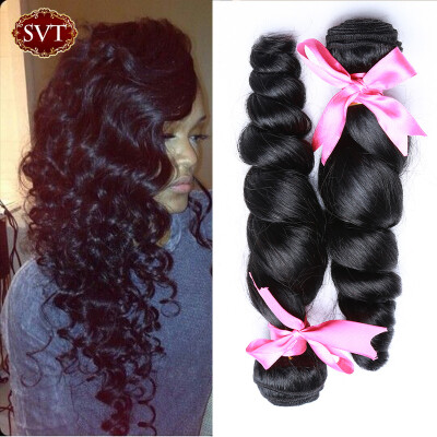 

Brazilian Loose Wave Virgin Hair Grade 7A Human Weaving 3Pcs/Lot Unprocessed Virgin Hair Brazilian Loose Curly Weave Bundles