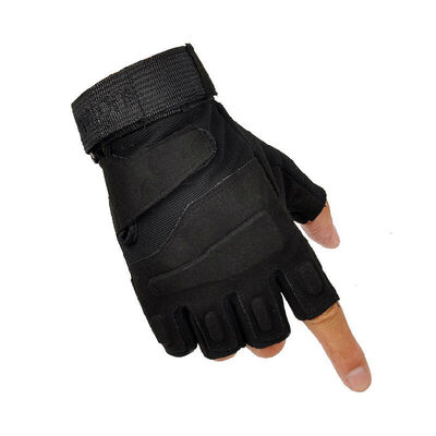 

LAC Fitness gloves Half finger gloves Sports army fans Special soldiers outdoor leisure fitness mountaineering anti-skid riding tactical gloves black L code