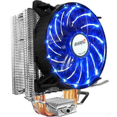 

Game Titans Blizzard T400 CPU radiator (shock nail, 15LED light effect, Siamese injection fan, support multi-platform, degaussing capacitor)