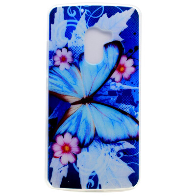 

Blue butterfly Pattern Soft Thin TPU Rubber Silicone Gel Case Cover for Lenovo Vibe K4 Note/A7010