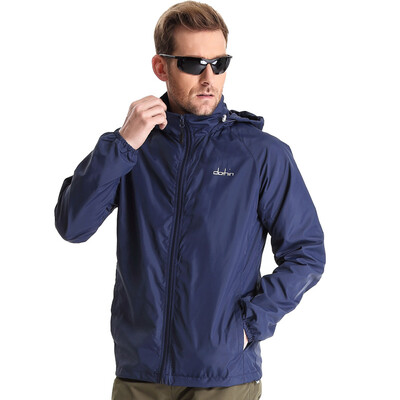 

Carpenter (clothin) skin windbreaker couple outdoor sports double skin clothing light breathable windbreaker CD13006 female models lake blue 3XL code
