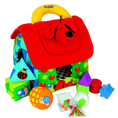 

K&39s Kids Kids Kids Bunny Baby Toys 0-1 Year-old Child Early Learning Baskets Intelligence Buildings - Puppies Patriot Graphic House KDSCKA10460