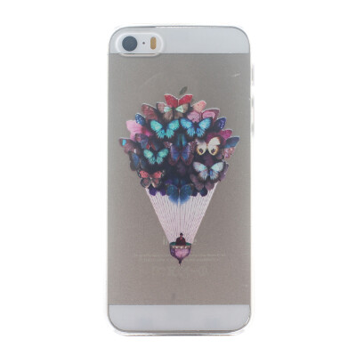 

Butterfly Pattern Soft Thin TPU Rubber Silicone Gel Case Cover for IPHONE 55S5SE