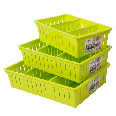 

[Jingdong supermarket] according to empire EDO office desk storage box kitchen drawer finishing box green 111416