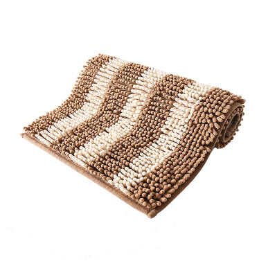 

Suartite boutique chenille absorbent mat anti-slip mat bathroom bathroom door mat soft thick encryption machine washable 4060cm coffee color