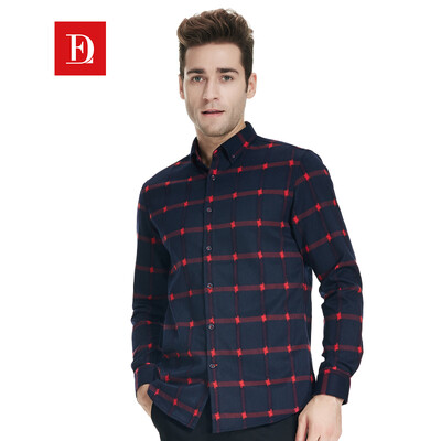 

Paul Fadi BAOLUOFADI Мужская рубашка с длинными рукавами Бизнес Slaid Slim Shirt 206302113 Red XXL