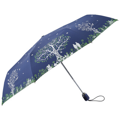 

MAYDU automatic folding umbrella parasol creative umbrella folding umbrella M3329 blue
