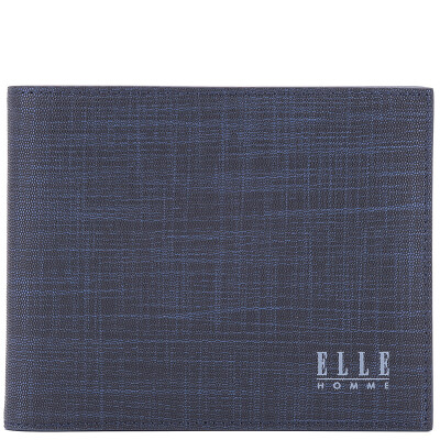 

ELLE HOMME Wallets Men's Short Pants Multi-Card Wallet Card Multi-function Wallet Blue 509230