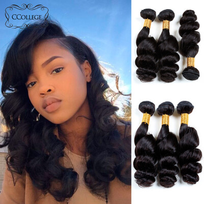 

Indian Loose Wave 3 Pcs Lot Tissage Indian CCollege Hair Products Indian Hair Weave Bundles Good Cheap Weave 100G