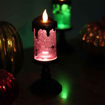

Halloween Spider Tornado LED Lighting Flameless CandleBattery Operated