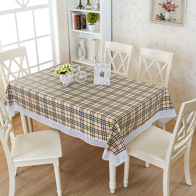 

Jing Hui think a JH0197 PVC waterproof&oil-free washing a lot of plastic tablecloth tablecloth brown checkered 137 183cm