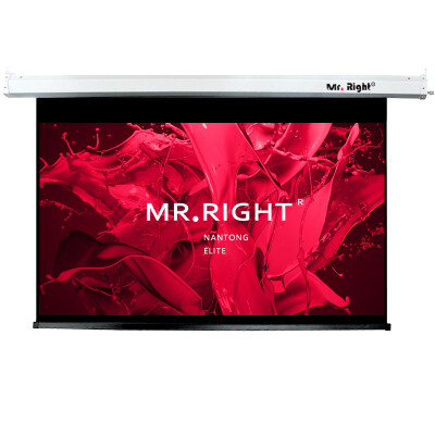 

Nantong Elite (MR.RIGHT) 100 inch 16: 9 fiberglass electric curtain projector curtain projection screen projection screen curtain (for projector -1080P: resolution 1920 * 1080; screen ratio 16: 9