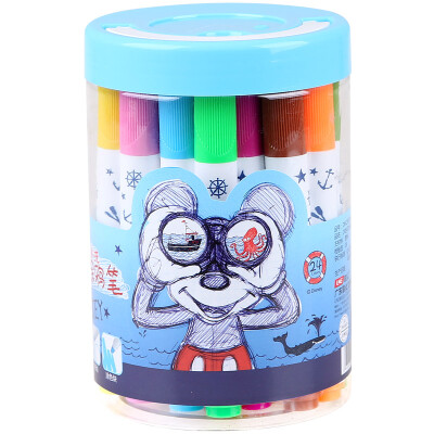 

Disney Микки Дисней DM29076M 24 цвета граффити PEN детская акварель рисунок пером перо можно мыть / синий