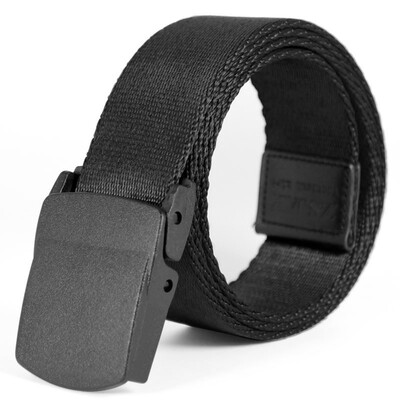 

Tactical Bird (ZSJAY) Canvas Belt Men's Casual Nylon Belt Trolley Free Teen Belt ZS-F5 Black 115