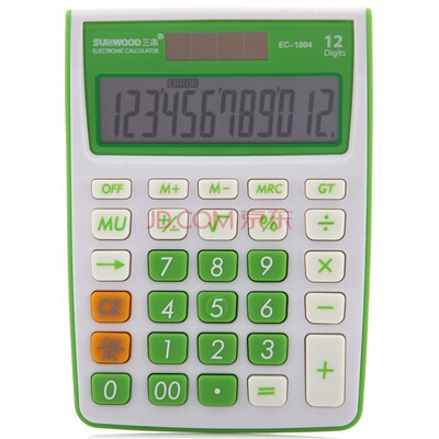 

Sunwood SUNWOOD EC-1804 desktop calculator gift green orange white color random