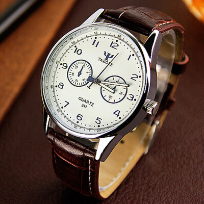 

Fashion simple men and women casual business needle buckle round student watch male YZL0539TH-1