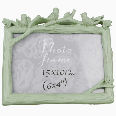 

Jingdong supermarket] flowers between the set of birds bird frame photo wedding photo frame photo album pendulum creative gifts 6 inch cross section ivory