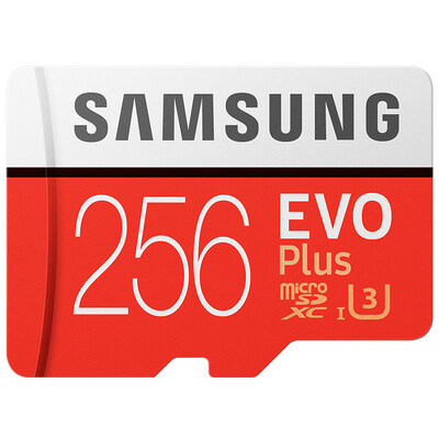 

Samsung EVO Plus memory card 256GB 100MBs