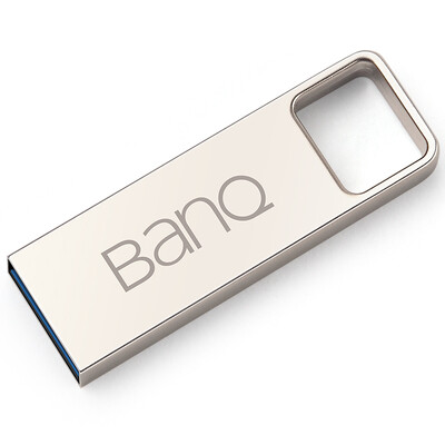 

Banq P9 U disk 16G all-metal large ring U disk waterproof shock portable version of snow silver