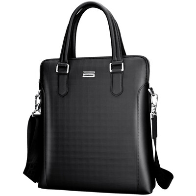 

Seven wolves SEPTWOLVES male package ultra-fiber material fashion casual men&39s handbag shoulder bag vertical section business briefcase black 1A1154075-01