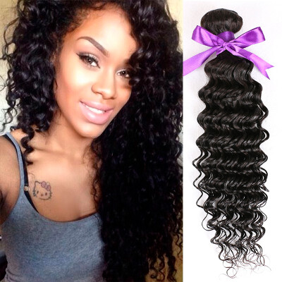 

8A Unprocessed Cambodian Deep Wave Virgin Hair 4 Bundles Grace Length Hair Cambodian Deep Curly Human Hair Weave Deep Wave