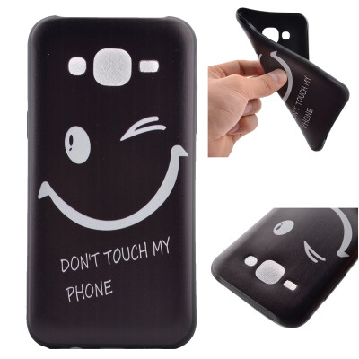 

Smiling face Pattern Soft Thin TPU Rubber Silicone Gel Case Cover for Samsung Galaxy J5