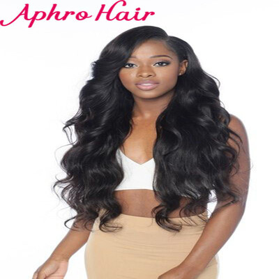 

Aphro Hair 100 Virgin Brazilian Human Hair Extensions 3 Bundles Grade 8A Good Quality Body Wave Unprocessed Natural Color Hair